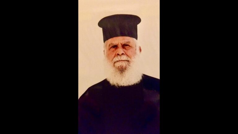 Πρωτοπρεσβύτερος Χριστοφόρος Δημήτριου: π. Γεώργιος· ὁ θεατὴς τῆς Παναγίας