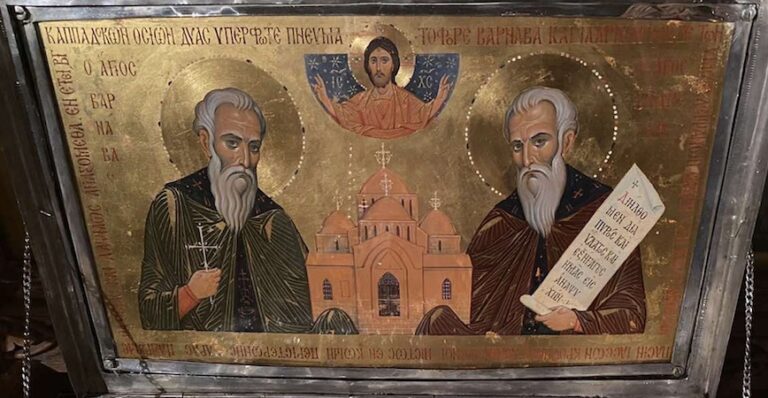 Πανηγυρικὴ Θεία Λειτουργία Ὁσίων Βαρνάβα καὶ Ἱλαρίωνος στὴν Περιστερῶνα (21.10.2023)